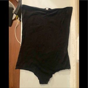 America apparel strapless leotard